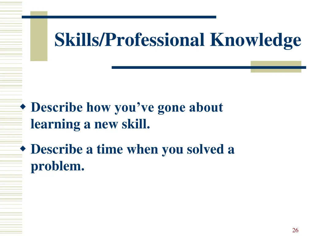 skills professional knowledge