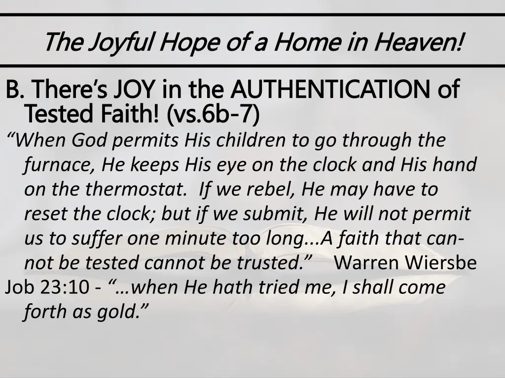the joyful hope of a home in heaven the joyful 3