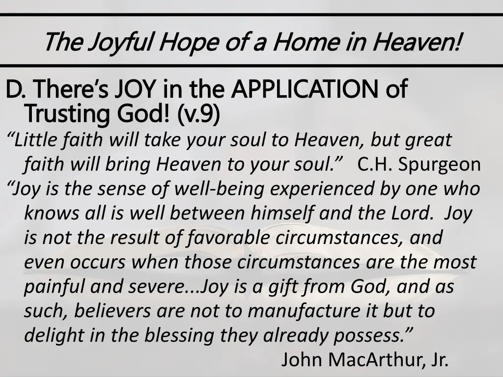 the joyful hope of a home in heaven the joyful 5