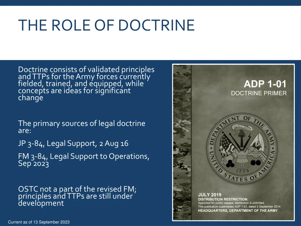 the role of doctrine
