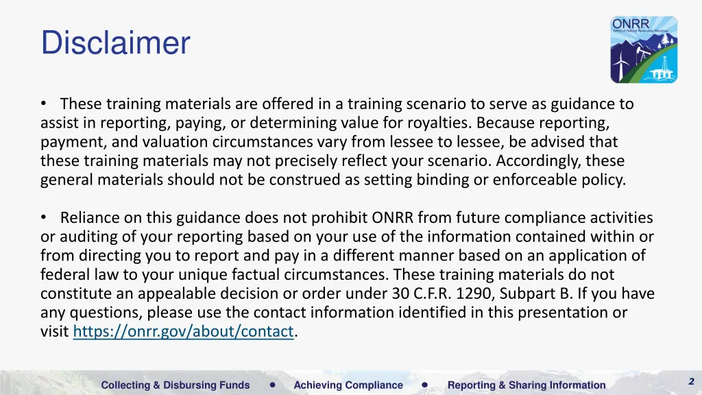 disclaimer
