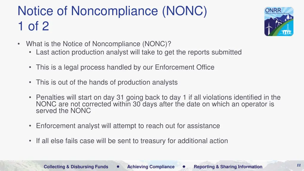 notice of noncompliance nonc 1 of 2