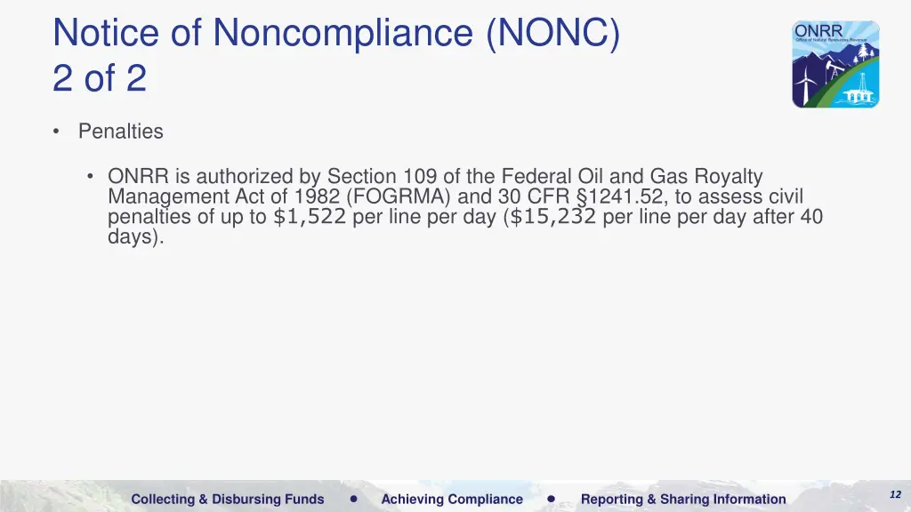 notice of noncompliance nonc 2 of 2