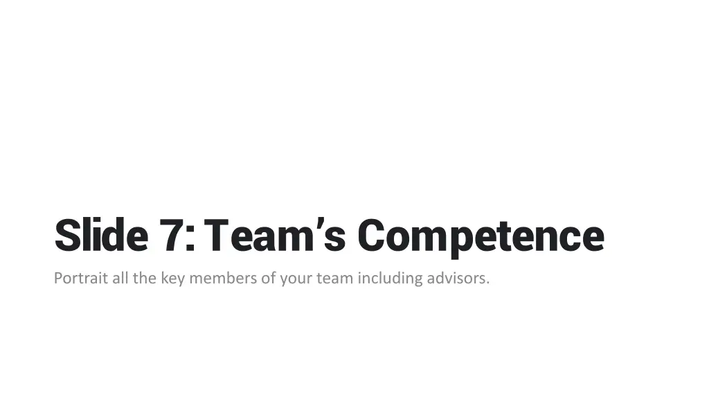 slide 7 team s competence portrait