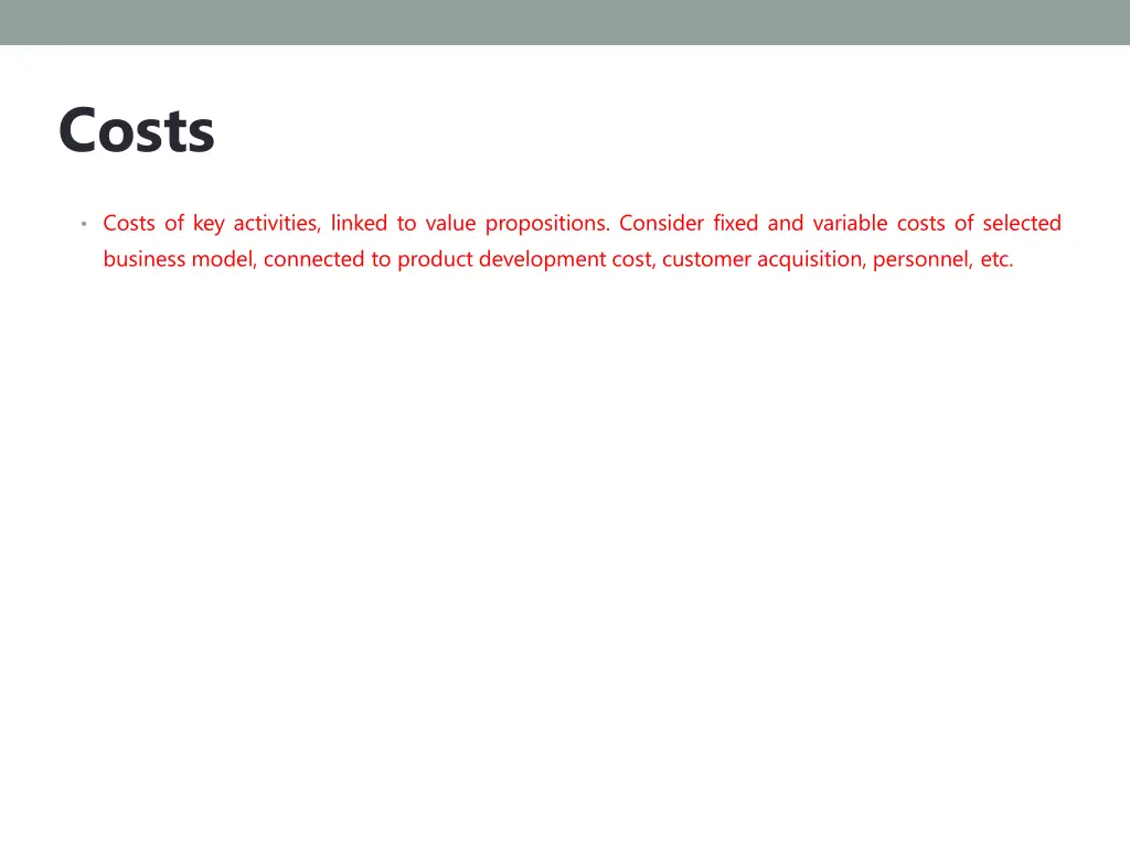 costs