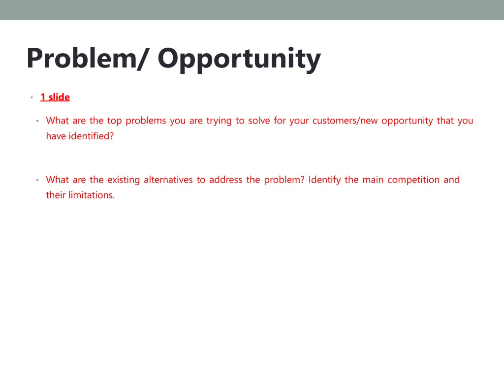 problem opportunity