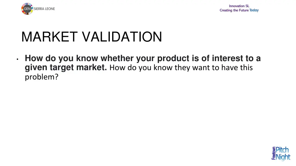 market validation