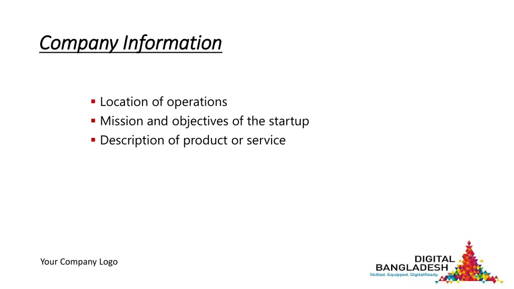 company information company information