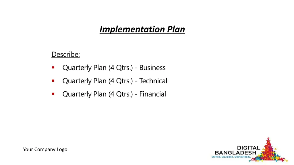 implementation plan