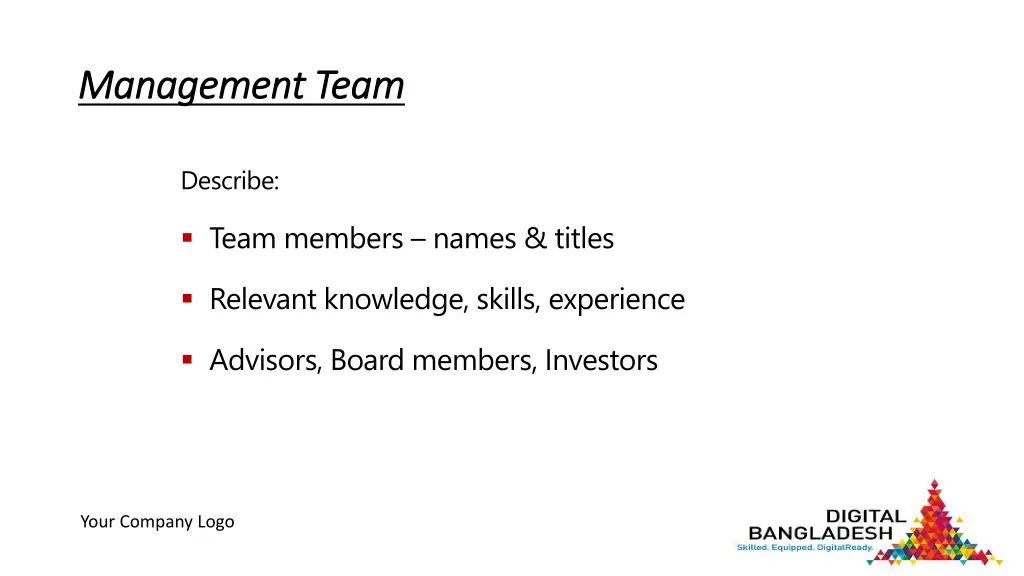 management team management team