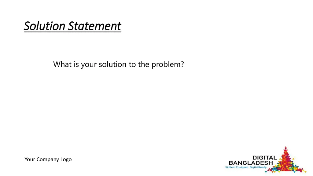 solution statement solution statement