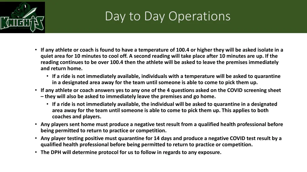 day to day operations 1