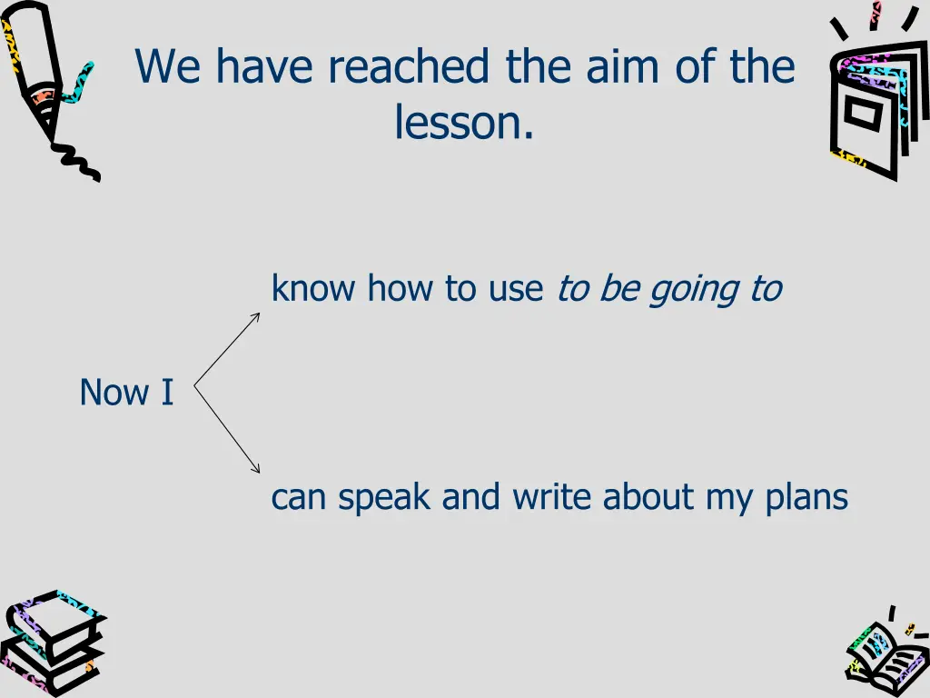 we have reached the aim of the lesson