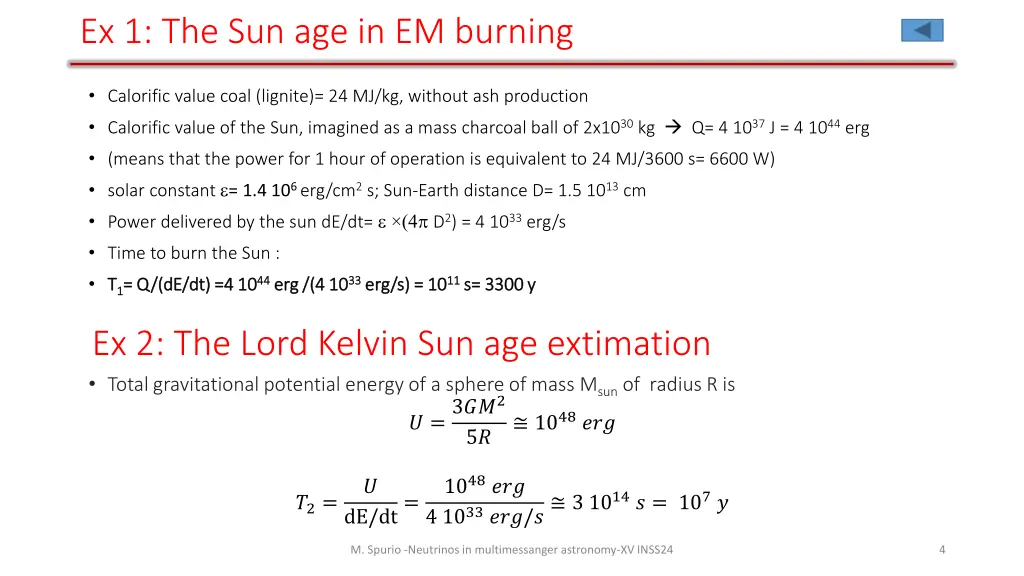 ex 1 the sun age in em burning