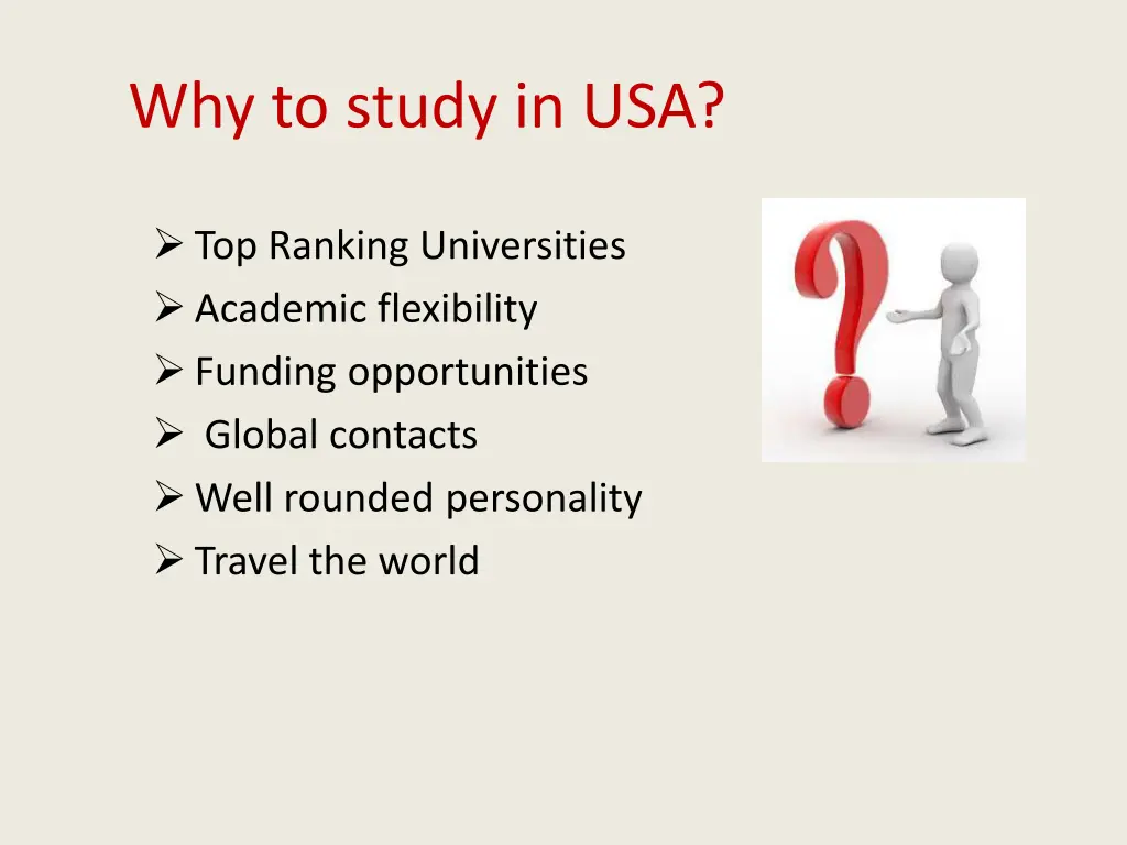 why to study in usa