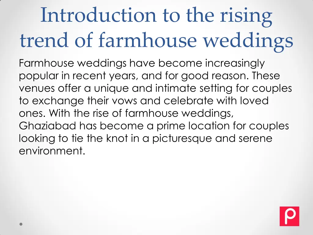 introduction to the rising trend of farmhouse