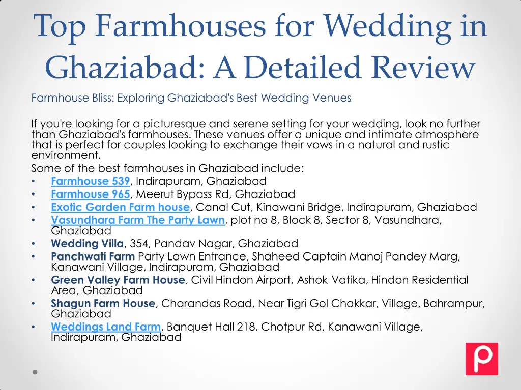 top farmhouses for wedding in ghaziabad