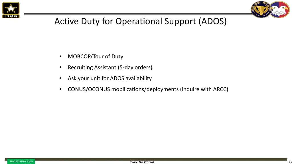 active duty for operational support ados