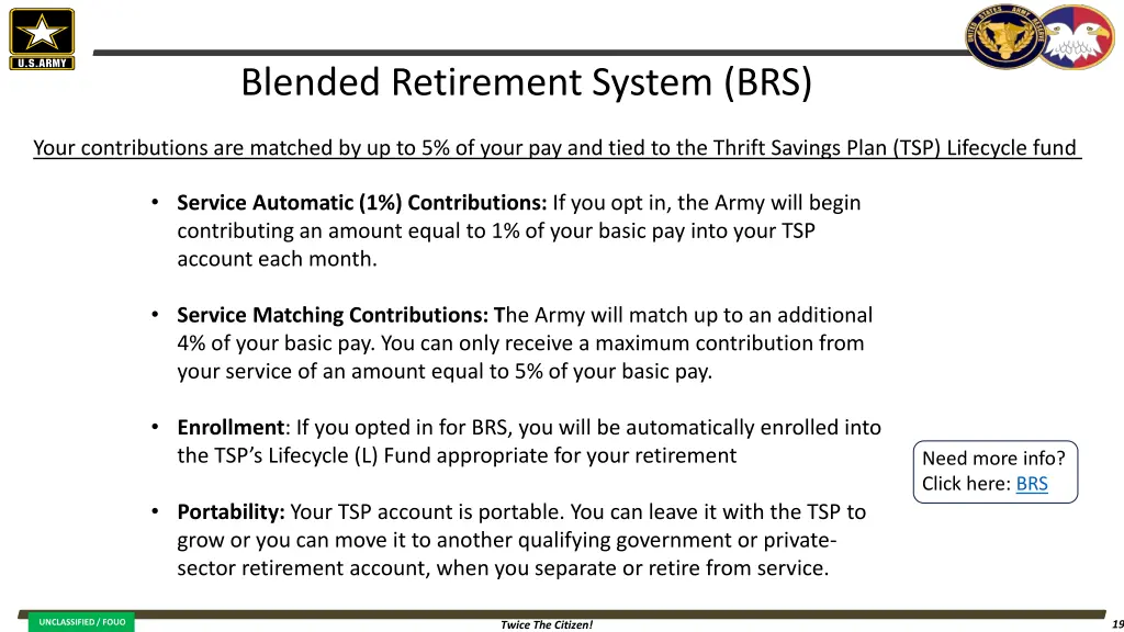 blended retirement system brs