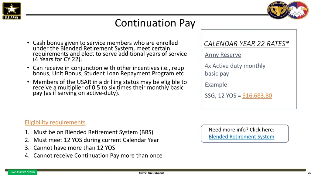continuation pay