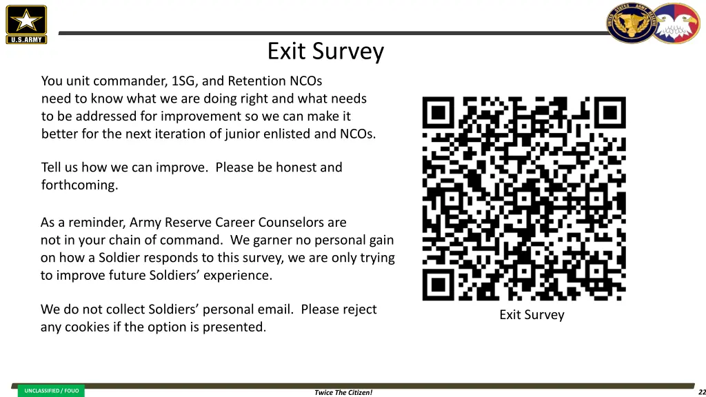 exit survey