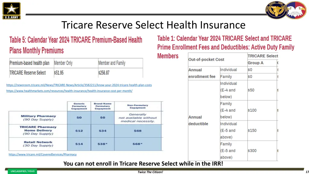 tricare reserve select health insurance