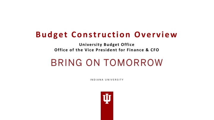 budget construction overview