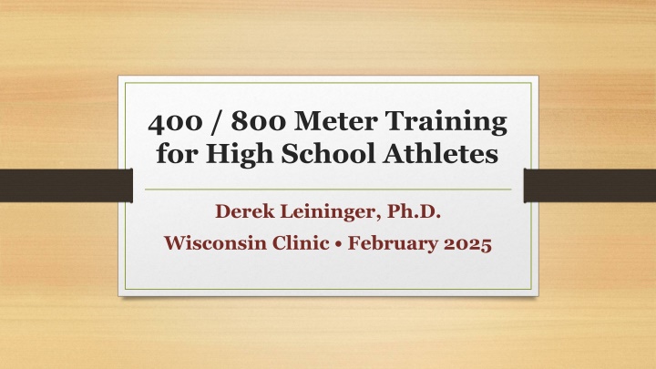 400 800 meter training for high school athletes