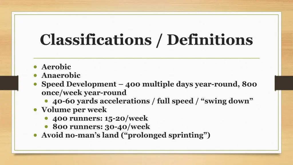 classifications definitions