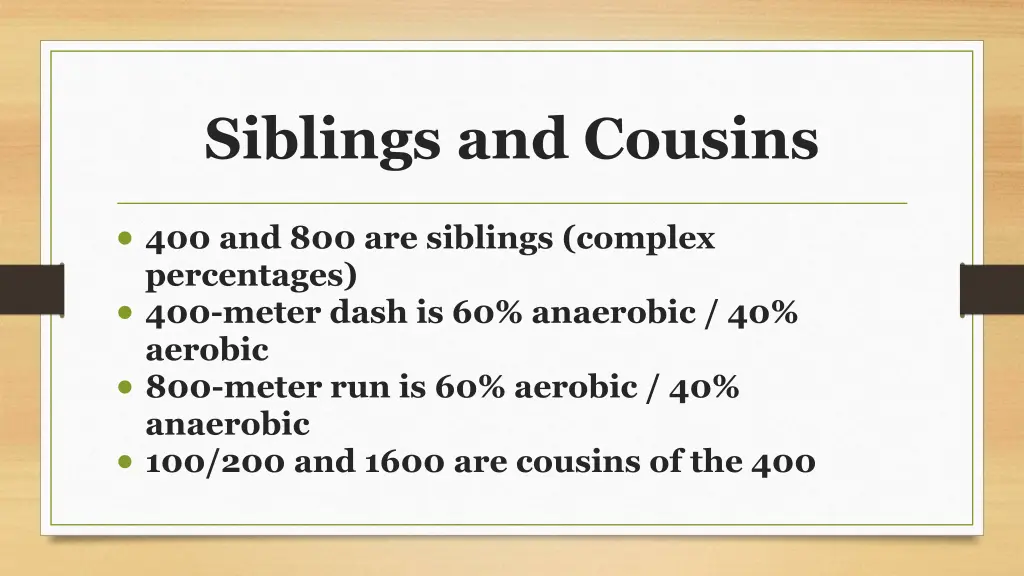 siblings and cousins
