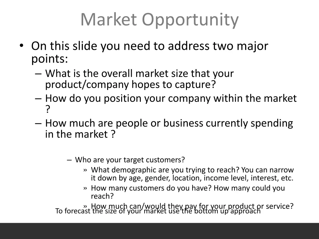 market opportunity