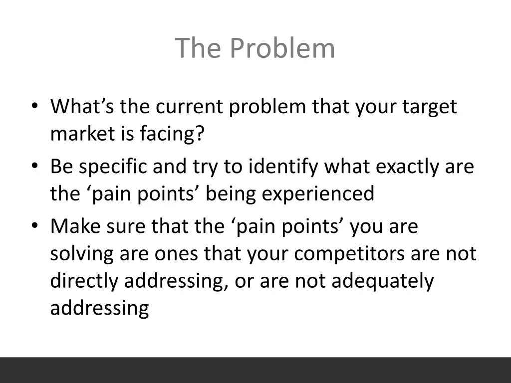 the problem