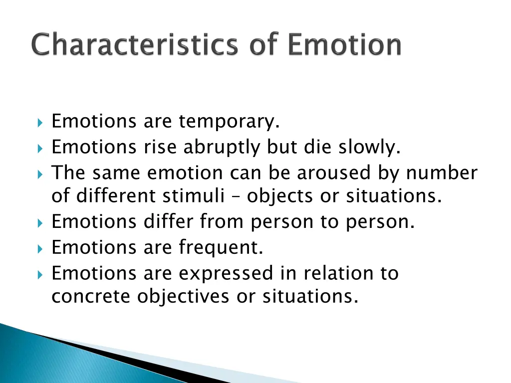emotions are temporary emotions rise abruptly