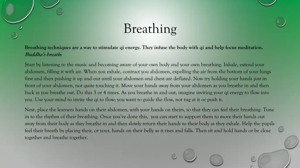 breathing