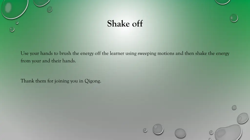 shake off
