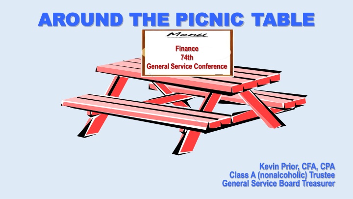 around the picnic table