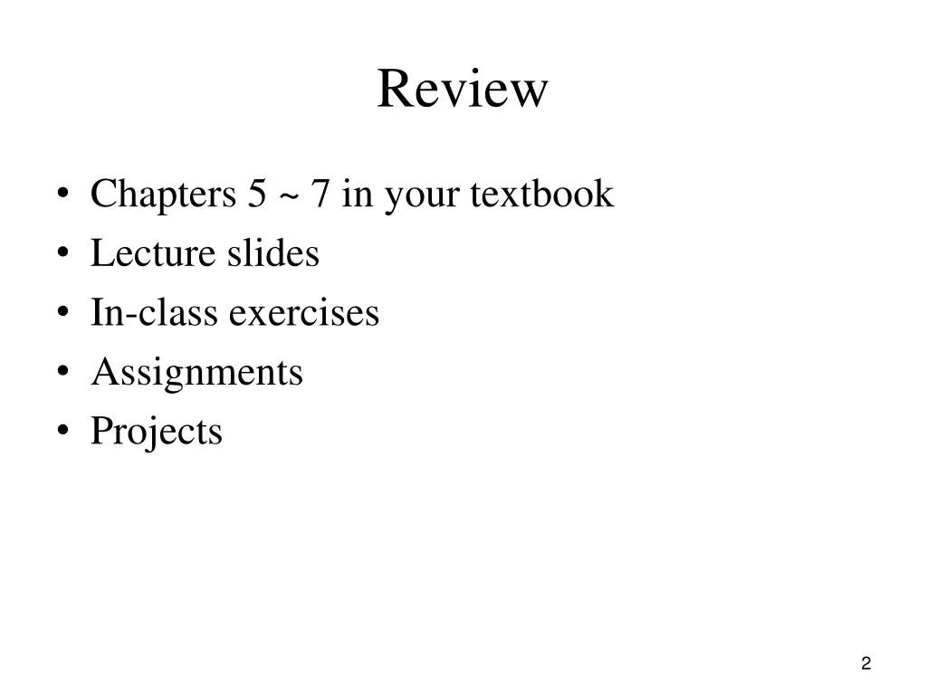 review
