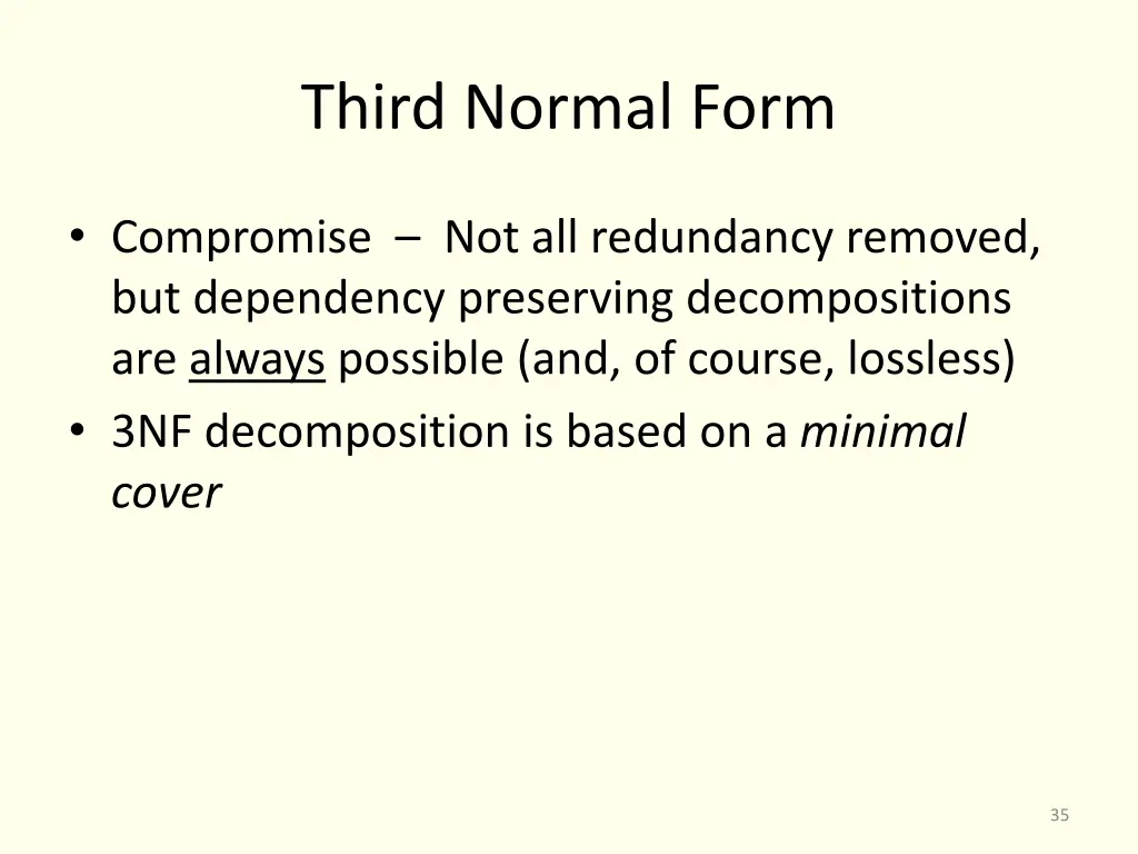 third normal form 1