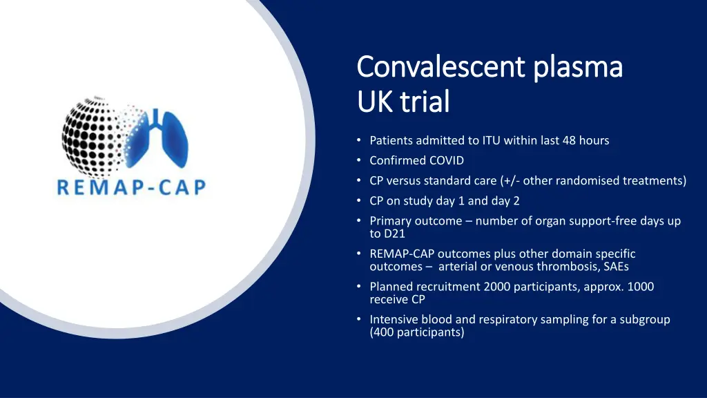convalescent plasma convalescent plasma uk trial