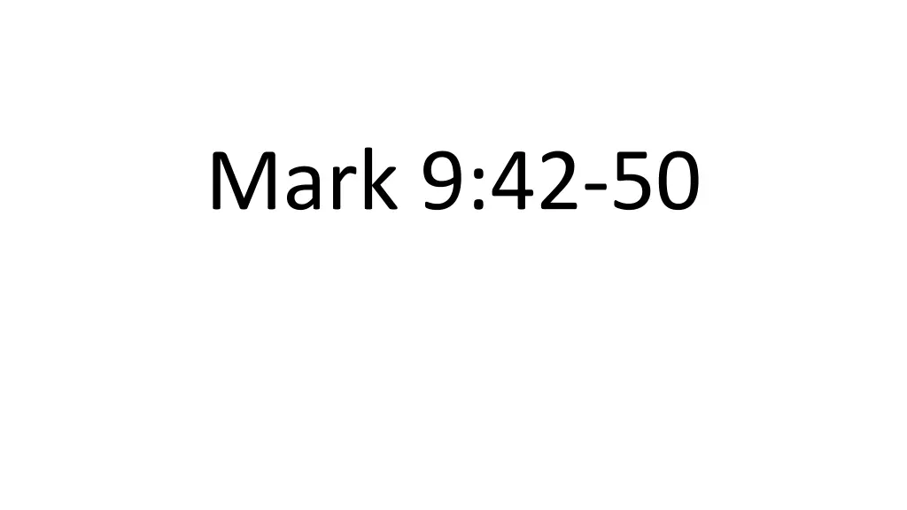 mark 9 42 50