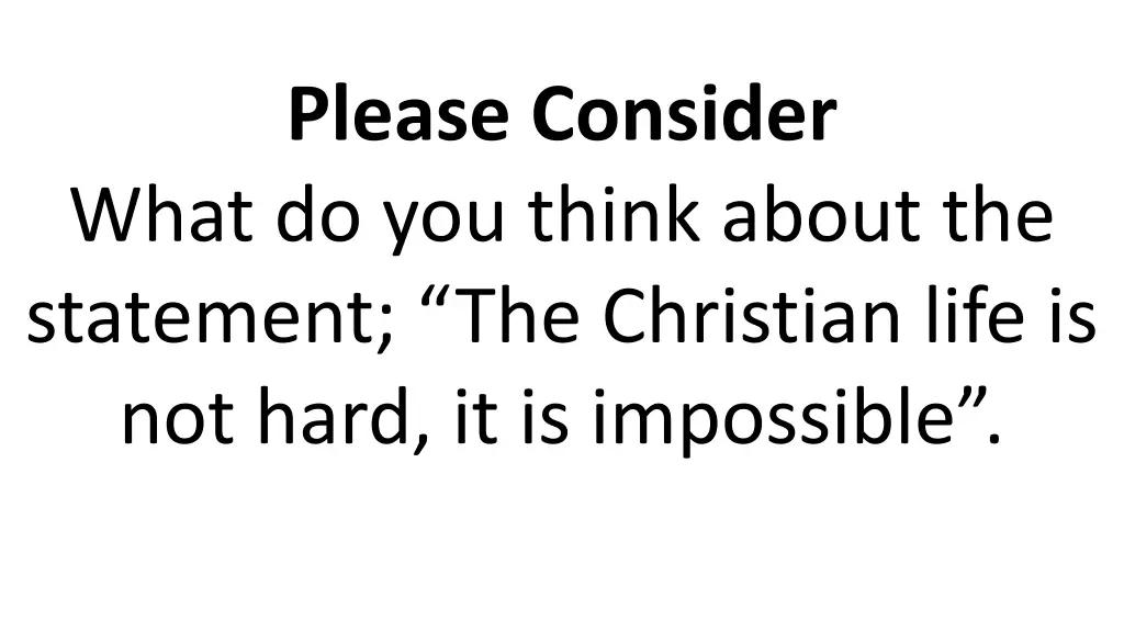please consider what do you think about