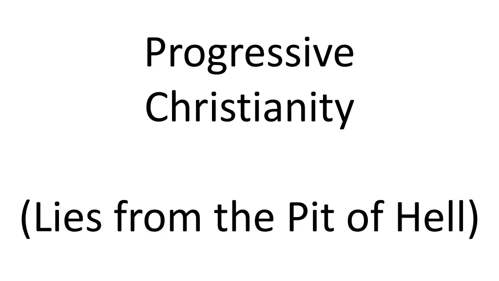 progressive christianity