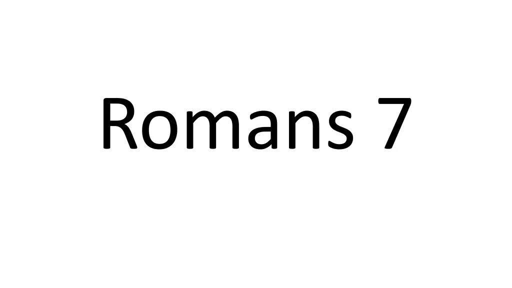 romans 7