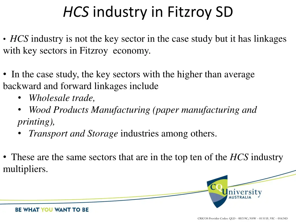 hcs industry in fitzroy sd