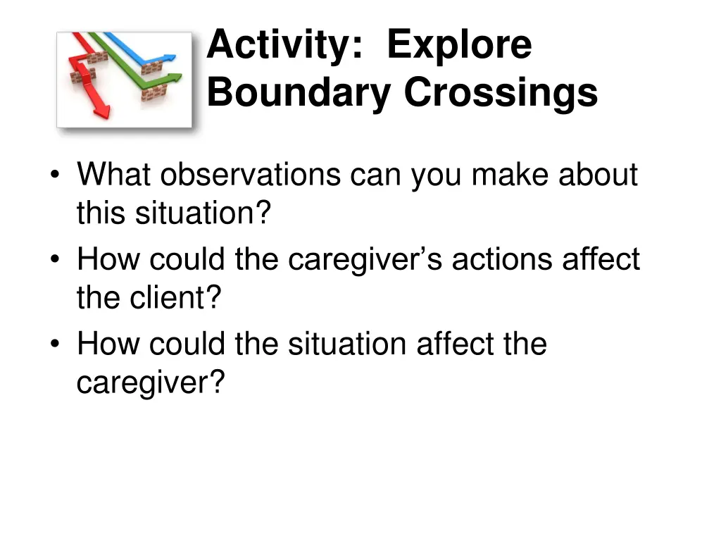 activity explore boundary crossings