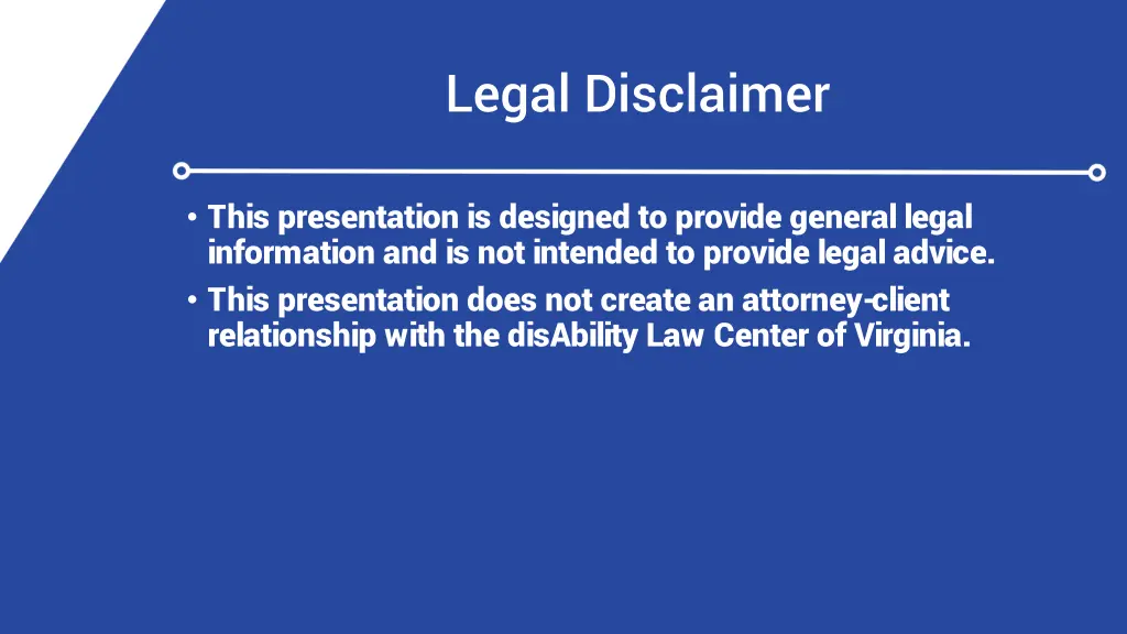 legal disclaimer