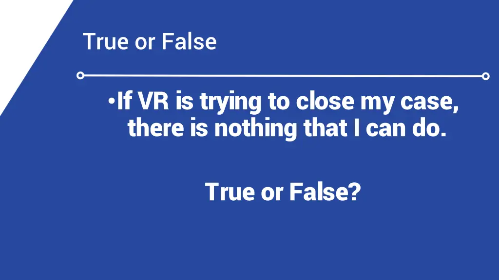 true or false 1
