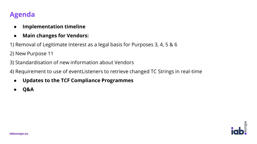 agenda