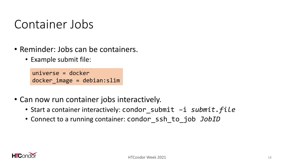 container jobs