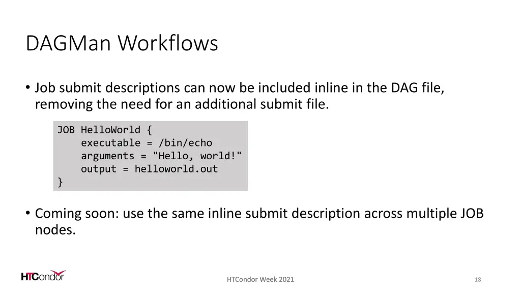 dagman workflows